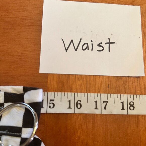 LTT black white check pattern pleated mini skirt hardware punk goth sz 10 - Picture 3 of 7